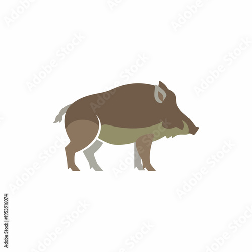 Wild Boar in Side Profile