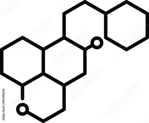 Chemical molecular structure for science research