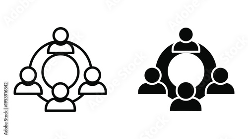 teamwork, partnership, and collaboration vector illustration, flat design