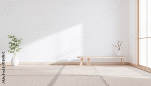 シンプルな和モダンの部屋