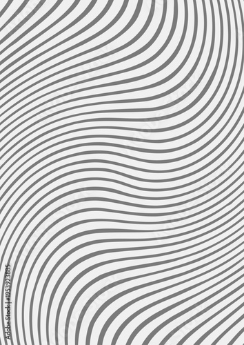 Curved lines background, original y creative wave lines wallpaper, black and white