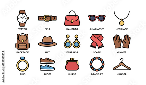 Fashion accessories collection including watch, handbag, sunglasses, and jewelry
