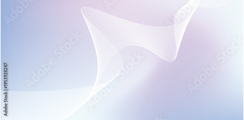 Minimal white mesh abstract wave soft flowing background design