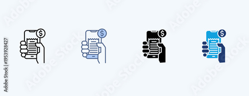 Online Payment Multiple Icon Illustration Vector