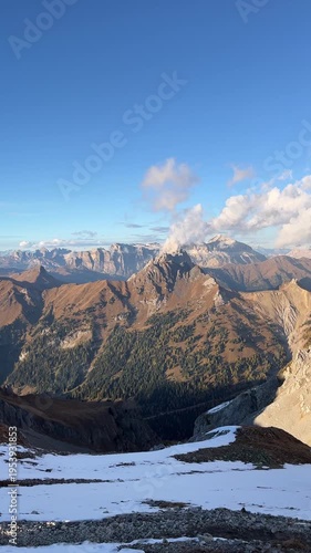 Golden Hour View from Cima di Costabella – Dolomites 4K Vertical