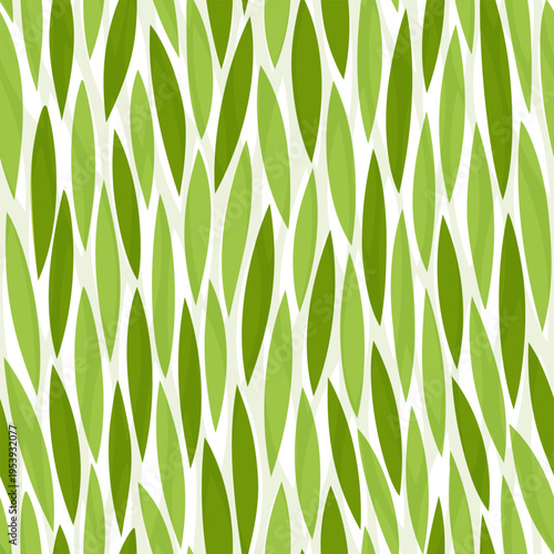 Spring leaf pattern, eco farm seamless background, abstract leafs, grain, tea, wheat, rise, grass field