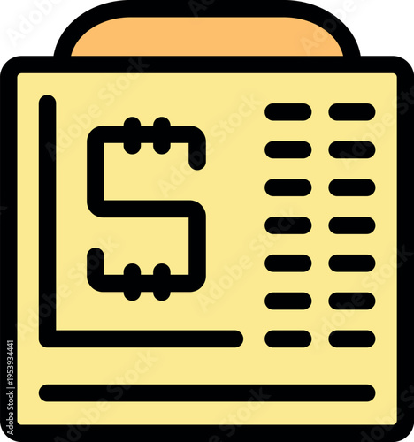 Close up of an electronic component, possibly a resistor or semiconductor, highlighted against a yellow backdrop