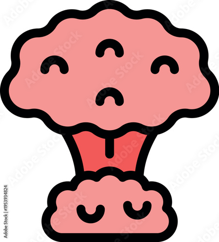 Nuclear explosion creating a mushroom cloud, potential symbol of war and destruction