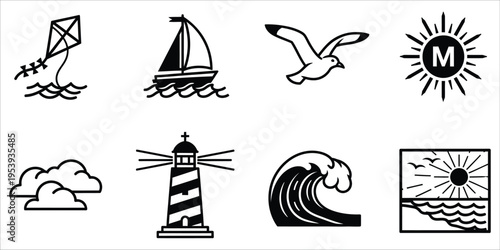 Nautical and weather icons
