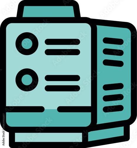 Portable electric generator ensuring power supply during outdoor events, construction sites, and emergency situations