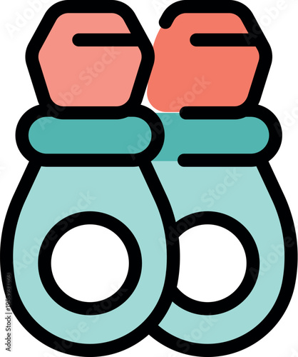 Two baby rattles, designed to soothe and entertain babies, promoting auditory and tactile development during playtime