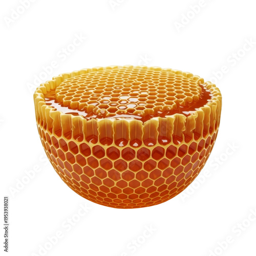 Honeycomb with liquid honey