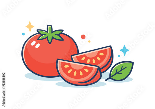 Healthy cooking and fresh ingredient selection in a modern kitchen lifestyle context emphasizing natural nutrition and daily meal preparation habits, a ripe whole tomato paired