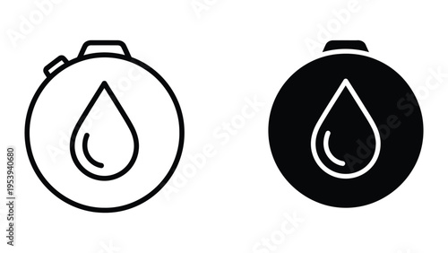 water droplet icons vector illustration, flat design