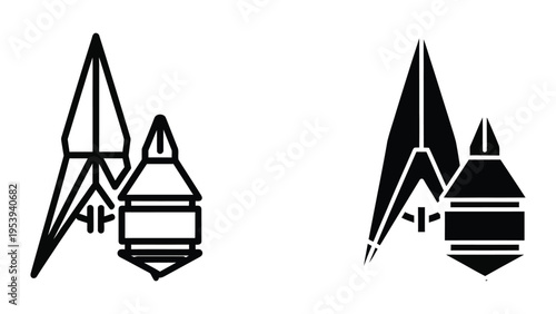 futuristic rocket ship launching into space flat design vector illustration