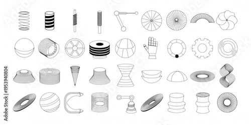 Various mechanical components and tools are arranged on a surface for inspection.
