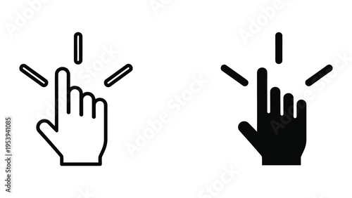 hand gesture comparison yes and no decision making flat design vector illustration