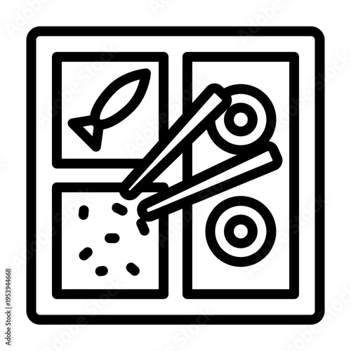 Bento Vector Line Icon Design