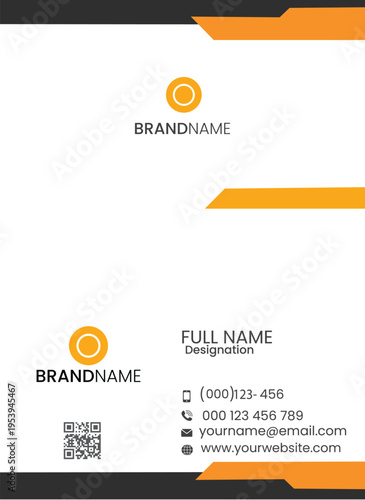 Printready abstract corporate business card design for marketing manager