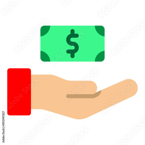 Payroll Vector Flat Icon Design