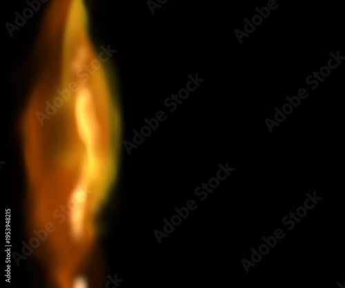 Abstract Orange Light Leak Vertical Glow Overlay Effect