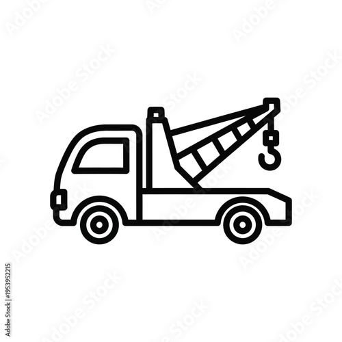 Tow Truck Service Vehicle Assistance Icon
