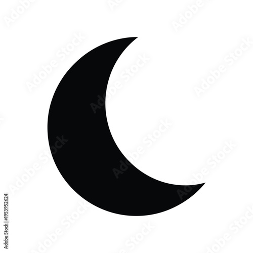 Crescent Moon Night Sky Abstract Element