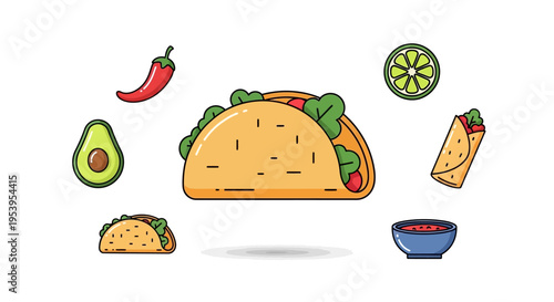 Tacos with fresh ingredients on plate.