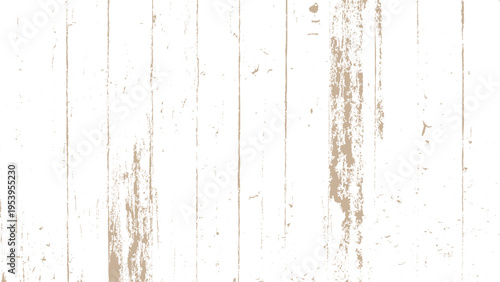 White wooden planks with brown paint peeling off old rustic texture background