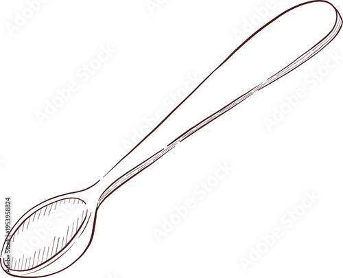 Black and white engraving style illustration set of tea cup, tea pot, tea leaves, tea bag and rose hip flowers and berries, detailed linework for packaging, social media, menu