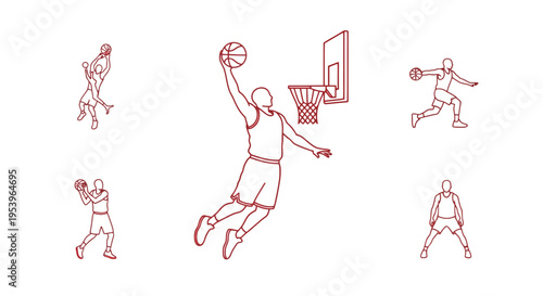 Man playing basketball in action.