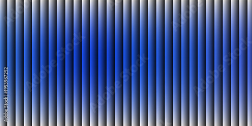 Abstract vertical blue light bar pattern background with glowing cyan center, creating a vibrant digital sound wave or equalizer effect, isolated on