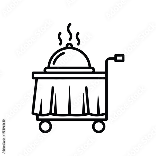 Food Service Cart Hospitality Icon