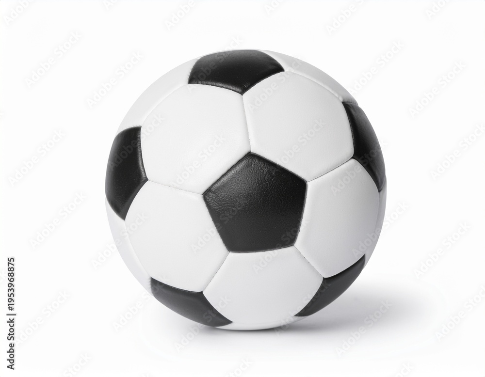Fototapeta premium Soccer Ball Isolated with Clipping Path on White Background
