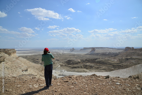 hiker in the mountains