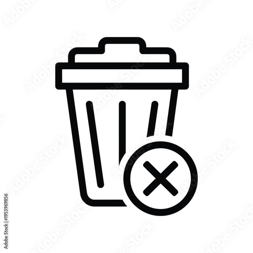 Trash Can Delete Icon Commercial Use