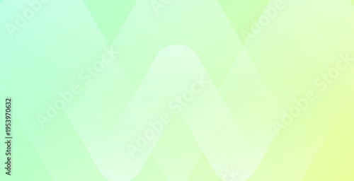 Abstract Pastel Gradient Background with Wavy Diamond Shapes in Soft Green and Yellow Tones