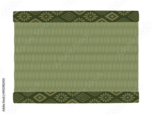 畳（たたみ）の和風背景イラスト素材（ベクター・和室の床・い草）