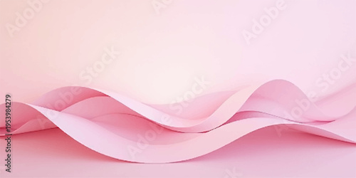 An artistic pink and purple abstract wallpaper featuring a futuristic flow of digital wave lines and curved textures in a light vector illustration design pattern for a modern backdrop
