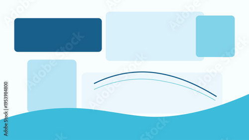 Professional fintech dashboard background with asymmetrical panels, data inspired curves, clean blocks and corporate abstract layout for web products