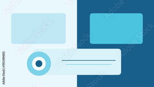 Elegant fintech product background featuring split layout, layered circles, structured lines and clean geometric balance for modern web applications