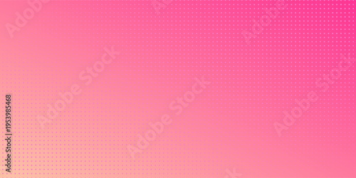 Modern Pink orange polka dots gradient halftone background. Pop art cartoon dot texture with comic graphic design, dotted ecology
