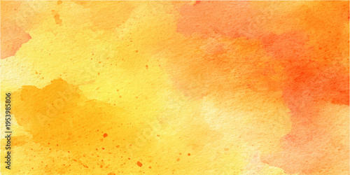 A vibrant, eye-catching watercolor wash in warm, inviting hues.