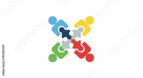 A group of people holding hands in a circle.