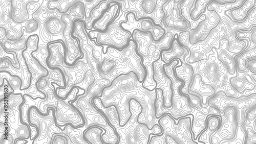 Black and white lines seamless Topographic map patterns, topography line map. Vintage outdoors style. The stylized height of the topographic map contour in lines and contours isolated on transparent.