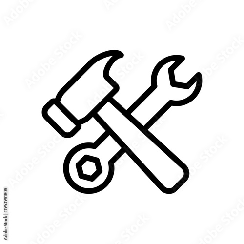 Hammer and spanner icon