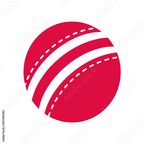 Cricket ball icon. Vector image