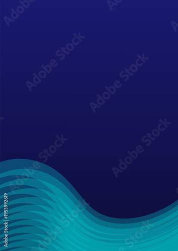 abstract blue wave background