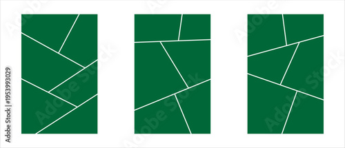 Image collage layout template. Grey mosaic mood board grid collection. Picture frame set. Photo album idea for banner, poster, comic page, flyer, brochure, booklet, memory wall design. Vector pack