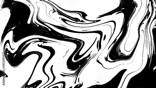 Vector Ink texture watercolor hand drawn Ebru, Turkish marbling art illustration, abstract background, white and black aqua print. Stone or rock texture.